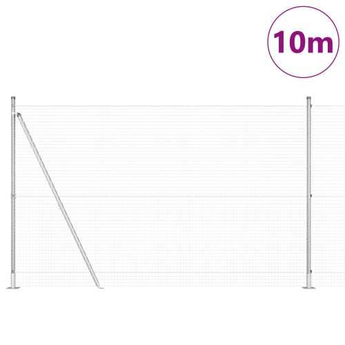 Zavarena žičana ograda sa 7 postova, 1.4x10 m od pocinčanog čelika Cijena