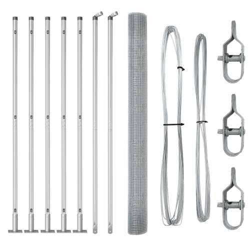 Set stubova ograde Set od 2 Galvanizirani čelik 10 x 1,5 m Cijena