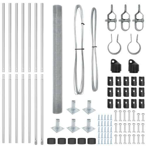 Set stubova ograde Set od 2 Galvanizirani čelik 10 x 1,5 m Cijena