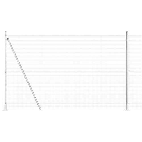 Zavarena Ograda s 7 Priključnim Stubovima 1.6x10 m Pocinčani Čelik Cijena