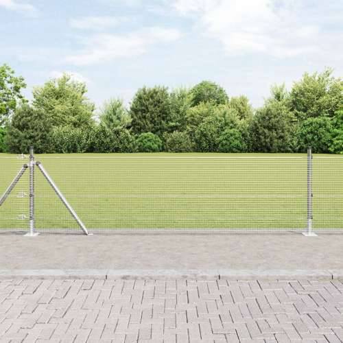 zavarena žičana ograda s 13 flanged stupova 0.4x25 m Pocinčani čelik Cijena