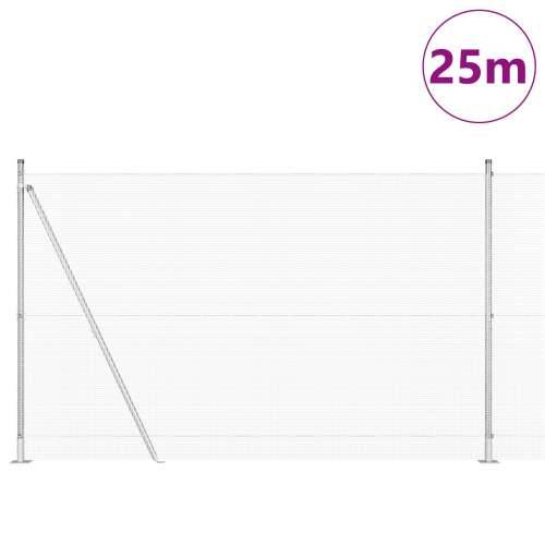 zavarena žičana ograda s 13 flanged postova 1.6x25 m cinkani čelik Cijena
