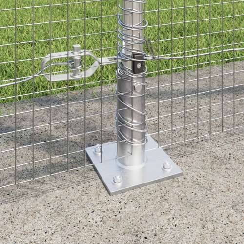 zavarena žičana ograda sa 13 postolja sa flangama 1.4x50 m Cinkovani čelik Cijena