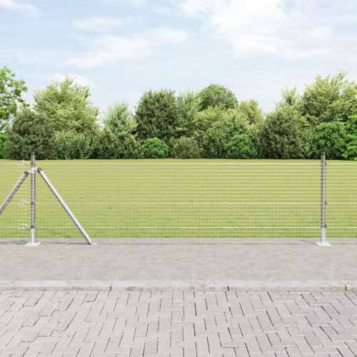 zavarena žičana ograda s 13 flanged postova 0.5x100 m pocinčani čelik Cijena