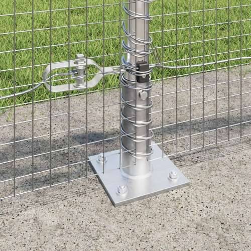 zavarena žičana ograda s 13 flanged postova 0.5x100 m pocinčani čelik Cijena