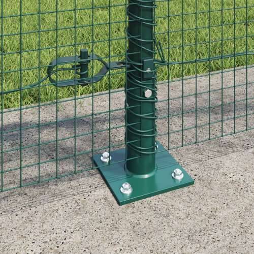zeleni set stupova za ograde Set od 2 Zeleni Metal 25 x 1 m Cijena