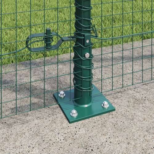 zavarena žičana ograda sa 13 flanged postovima Zelena 1.4x50 m Čelik Cijena