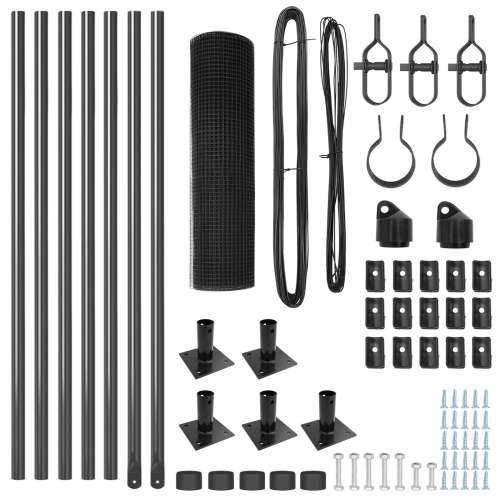 Set stupova ograde Set od 2 Siva Čelik 10 x 0.5 m Čvrsto Cijena