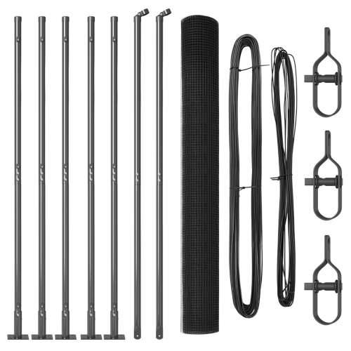 Set stubova ograde Set od 2 Siva Pocinčana čelika 10 x 1,5 m Cijena