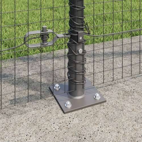 Set stubova ograde Set od 2 Siva Pocinčana čelika 10 x 1,5 m Cijena