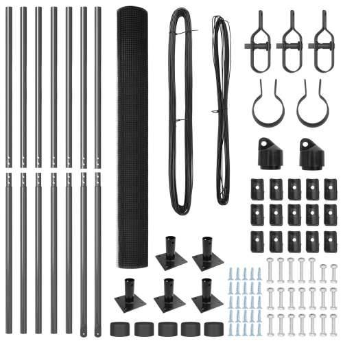 Set stubova ograde Set od 2 Siva Pocinčana čelika 10 x 1,5 m Cijena