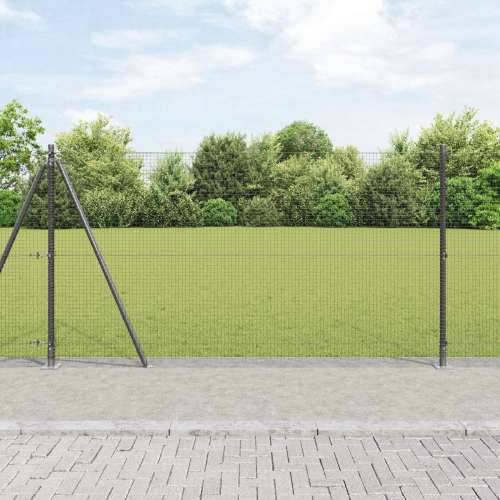 Zavarena Ograda od Žice s 13 Postolja s Postoljem Siva 1.2x50 m Čelik Cijena
