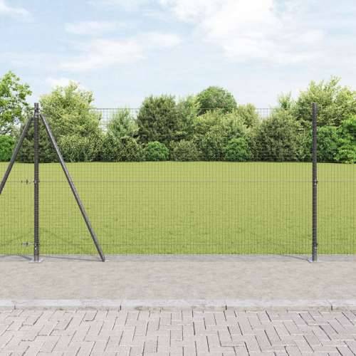 zavarena žičana ograda s 13 podloga na flangi siva 1.2x50 m čelik Cijena