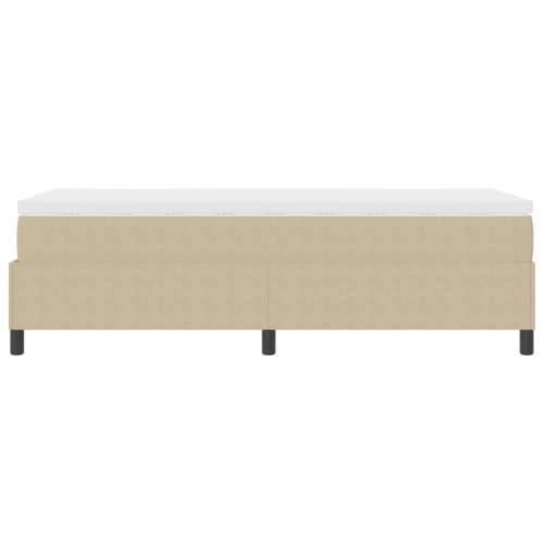Krevet s box springom i madracem svijetlosmeđi 80x200 cm od platna Cijena