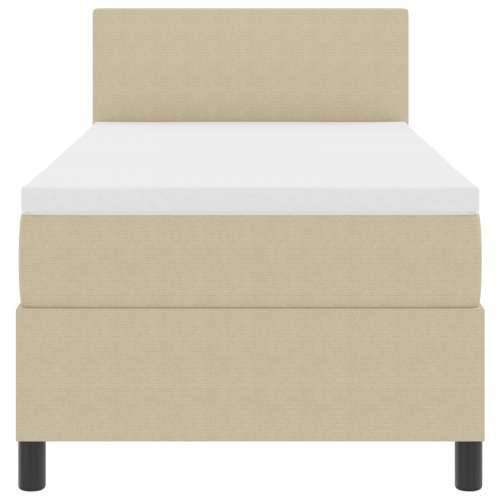 Box Spring Krevet s Madracem Svijetlo Zelena Siva Jedinački Kordura Tkanina Cijena