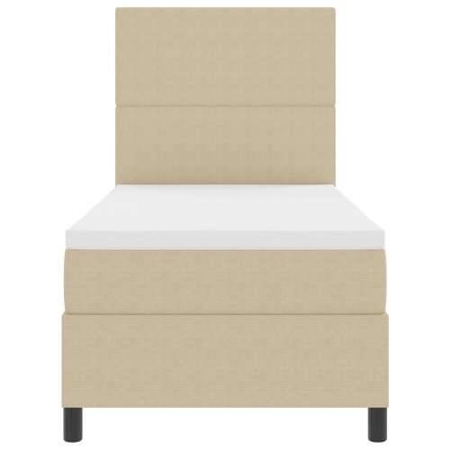 Krevet sa Box Springom s madracem Svijetlosiva 80x200 cm Žoržetska tkanina Cijena