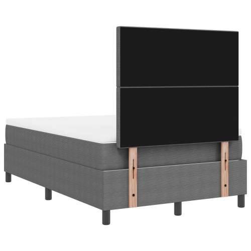 Box Spring Krevet s madracem svijetlo sivi mali dvostruki kašmir tkanina Cijena