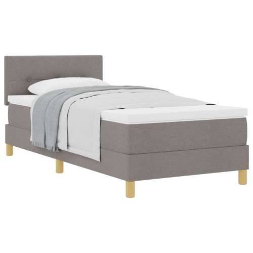 Krevet s podnicom i madracem Taupe 80x200 cm Tkanina Cijena