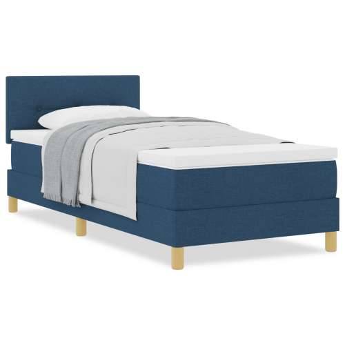 Box Spring Krevet s Madracem Plavi 80x200 cm Tkanina Cijena