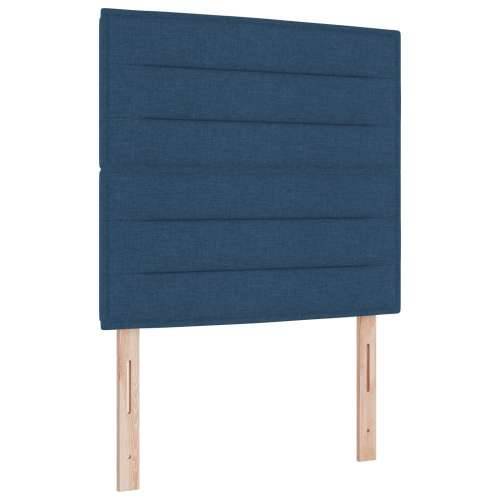 Box Spring Krevet s Madracem i Klupom Plava 90x190 cm Tkanina Cijena