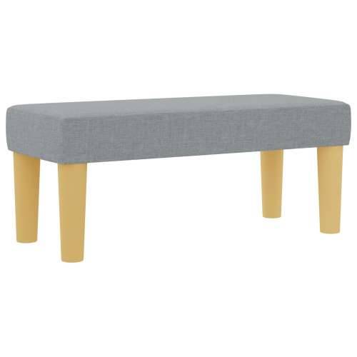 Krevet s box spring sustavom s madracem i klupom svijetlosivi 80x200 cm Tkanina Cijena