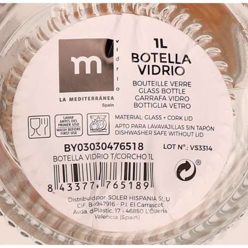 Staklena Boca La Mediterránea Staklo 1 L (24 kom.) Cijena