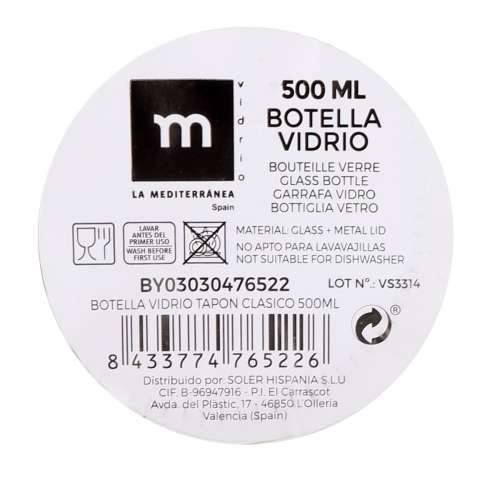 Staklena Boca La Mediterránea Staklo 500 ml (24 kom.) Cijena
