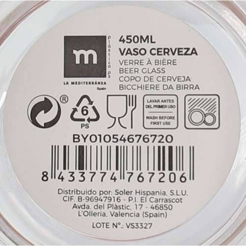 Pohár na pivo La Mediterránea 0,45 L (24 kom.) Cijena