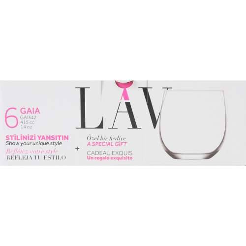 Set Čaša LAV Gaia 415 ml 6 Dijelovi (8 kom.) Cijena