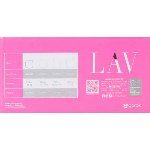 Set Čaša LAV Gaia 415 ml 6 Dijelovi (8 kom.) Cijena