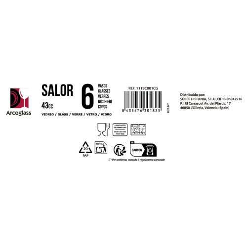 Set Čašica za Žestoka Pića La Mediterránea Salor 6 Dijelovi (12 kom.) Cijena