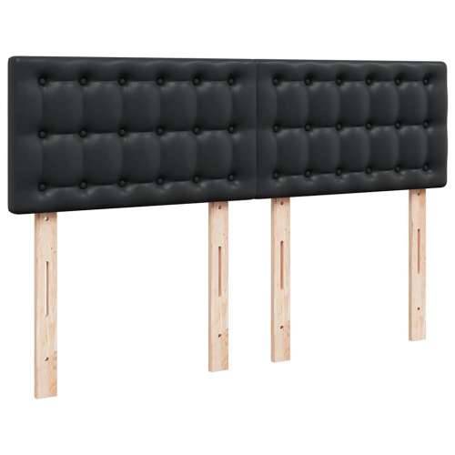 Otomanski krevet s madracem crni 140x190 cm umjetna koža - Crna 140 x 190 cm Cijena