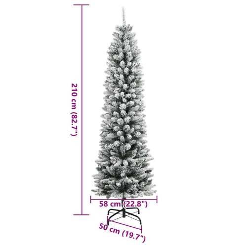 Umjetno božićno drvce s 300 LED žarulja i snijegom 210 cm - 210 cm 1 s LED svjetlima Cijena