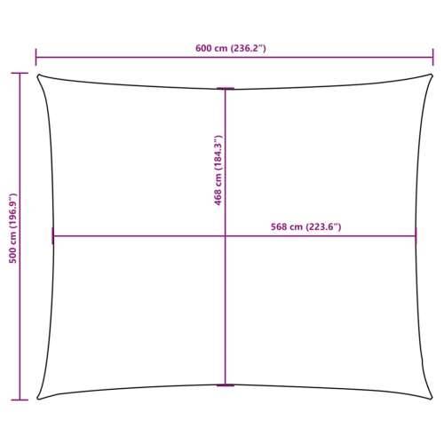 Jedro za zaštitu od sunca od tkanine Oxford pravokutno 5 x 6 m plavo - Plava 5 x 6 m 1 Cijena