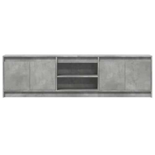 TV ormarić s LED svjetlima boja betona 180x34x50 cm drveni - Beton siva 1 180 cm Cijena