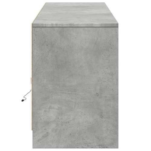TV ormarić s LED svjetlima boja betona 180x34x50 cm drveni - Beton siva 1 180 cm Cijena