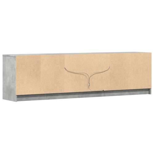 TV ormarić s LED svjetlima boja betona 180x34x50 cm drveni - Beton siva 1 180 cm Cijena