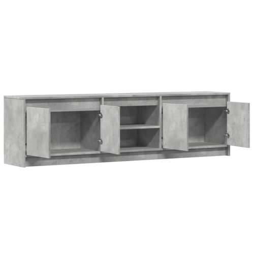 TV ormarić s LED svjetlima boja betona 180x34x50 cm drveni - Beton siva 1 180 cm Cijena