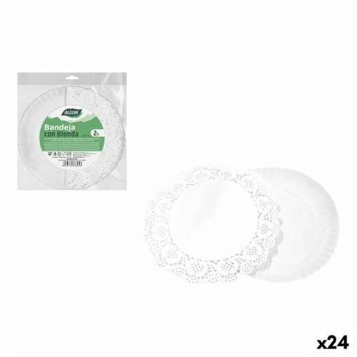 Komplet pladnjeva za hranu Algon Okruglo 25 cm 2 Dijelovi (24 kom.) Cijena