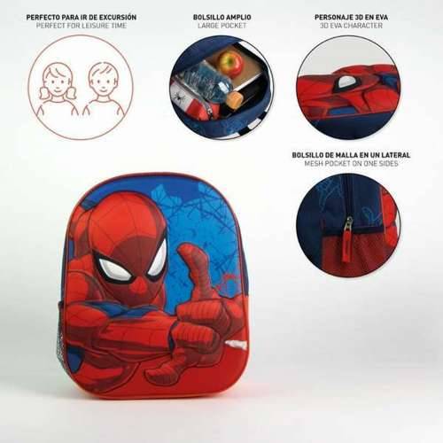 Školski 3D Ruksak Spider-Man Plava 25,0 x 31,0 x 10,0 cm Cijena