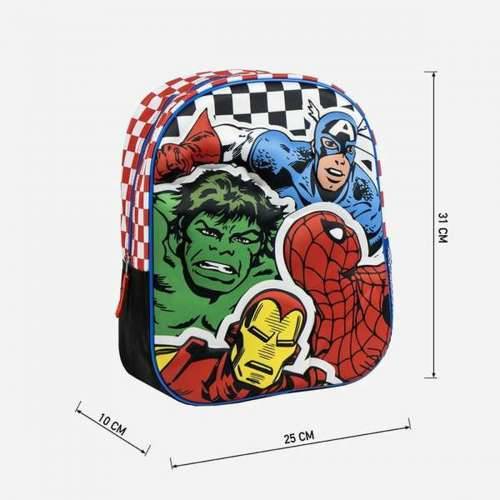 Školski 3D Ruksak The Avengers Crna 25,0 x 31,0 x 10,0 cm Cijena