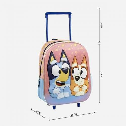 Školski 3D Ruksak s Kotačima Bluey Roza 25,0 x 31,0 x 10,0 cm Cijena