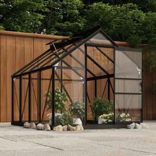 Zamjenski okvir staklenika antracit 155x103x191 cm aluminij Cijena