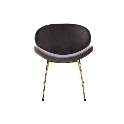 Naslonjač DKD Home Decor 62 x 58 x 73 cm Crna zlatan Metal Cijena