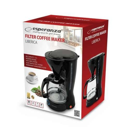 Električni aparat za kavu Esperanza EKC009 Crna 800 W 1,5 L Cijena