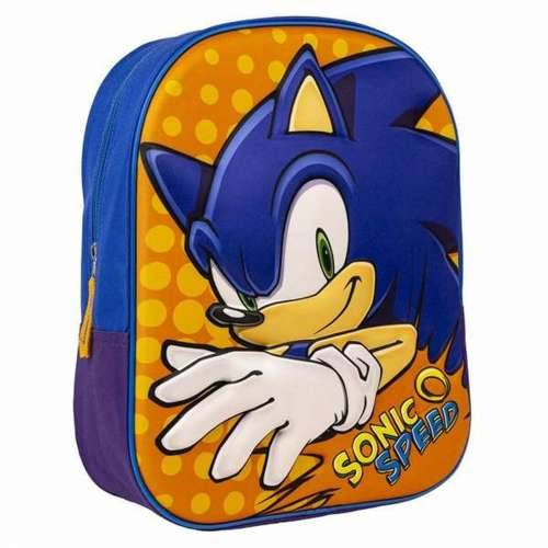 Školski 3D Ruksak Sonic Plava 25 x 31 x 9 cm Oranžna Cijena