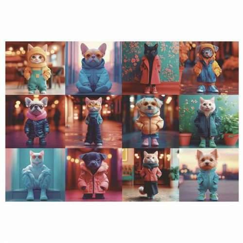 Puzzle Educa 20219 Fashion Animals 200 Dijelovi Cijena