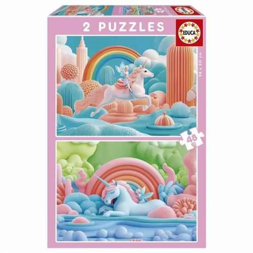Puzzle Educa Magic Unicorns (2 kom.) Cijena