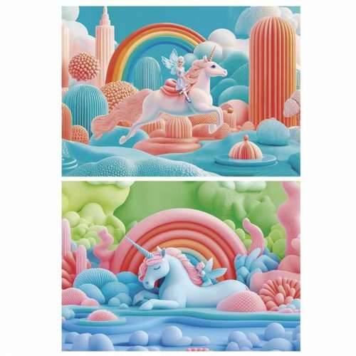 Puzzle Educa Magic Unicorns (2 kom.) Cijena