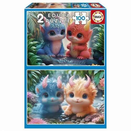 Puzzle Educa Adorable Monsters 100 Dijelovi (2 kom.) Cijena